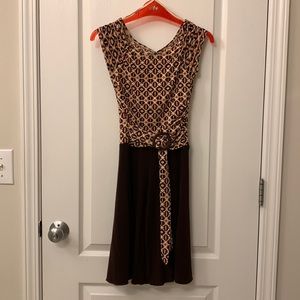 Girl’s Brown Patterned Formal / Casual Jumpsuit